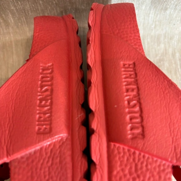 BIRKENSTOCK Sz 6 Gizeh Red EVA Rubber Toe Post Slip On Slides Sandals - Picture 5 of 9